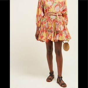 Rhode Resort Floral Ella Dress Sz. Small coral